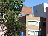 建物の色と配置より、筑波大学内の松見池から第一エリアを撮影したものと考えられる。また時期については、送電線が張られていることから、学園祭付近に撮影されたものと考えられる。(85字)