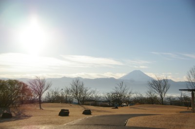 富士山と太陽